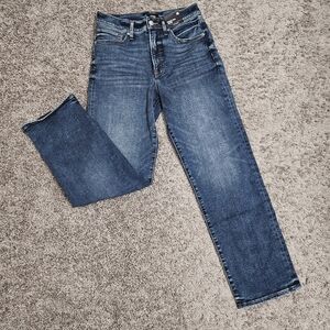NWT EXPRESS High Rise Straight Ankle Jeans Size 4R Medium Wash